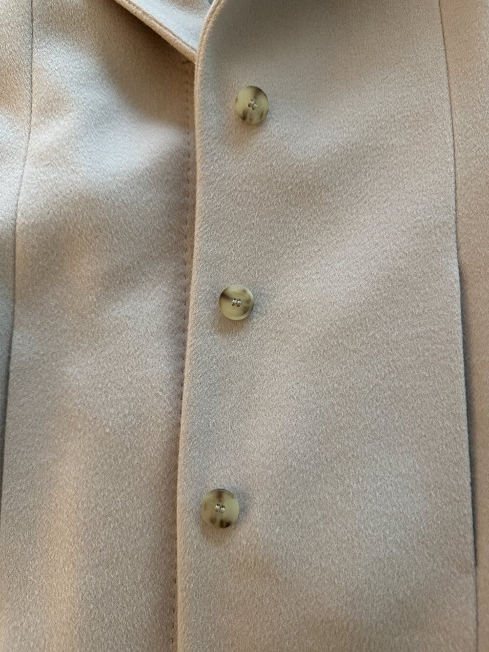 BOSS "Calumbi" Virgin Wool Belted Wrap Coat in Grey Beige - US Size 0 - Picture 3 of 7